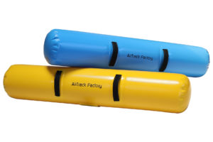 yellow and blue jousting beams